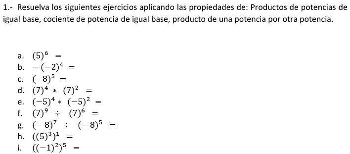 SOLVED: ayudenme con esto :'v 1.- Resuelva los siguientes ejercicios