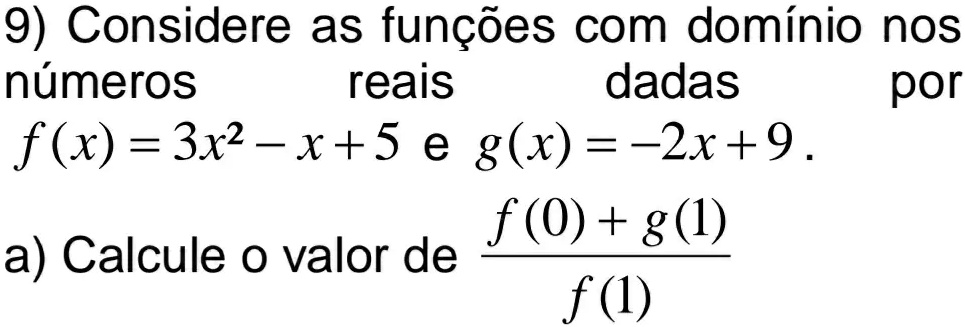 SOLVED Consider The Functions With Domain In The Real Numbers Given By 