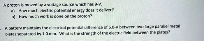 proton voltage difference