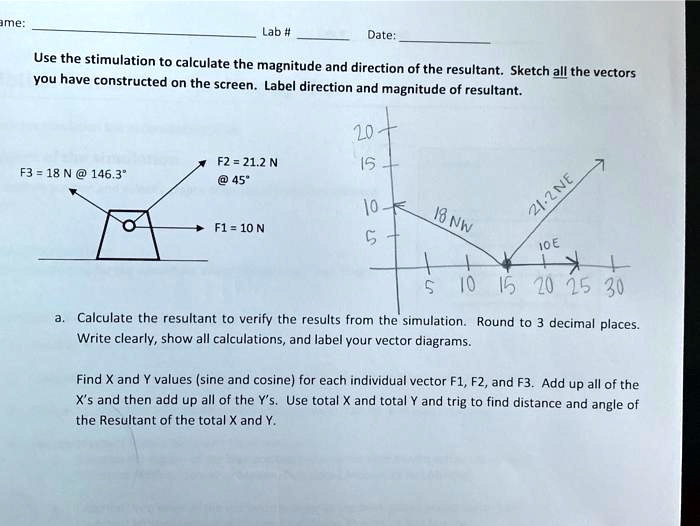 SOLVED: Lab Date: Use the simulation to calculate the magnitude and ...