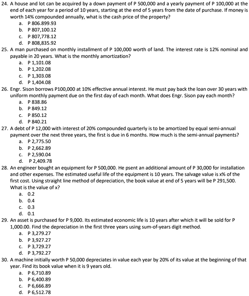 solved-24-a-house-and-lot-can-be-acquired-by-a-down-payment-of-p