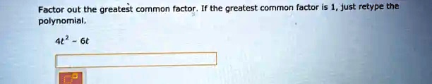 factor out greatest common factor polynomial calculator