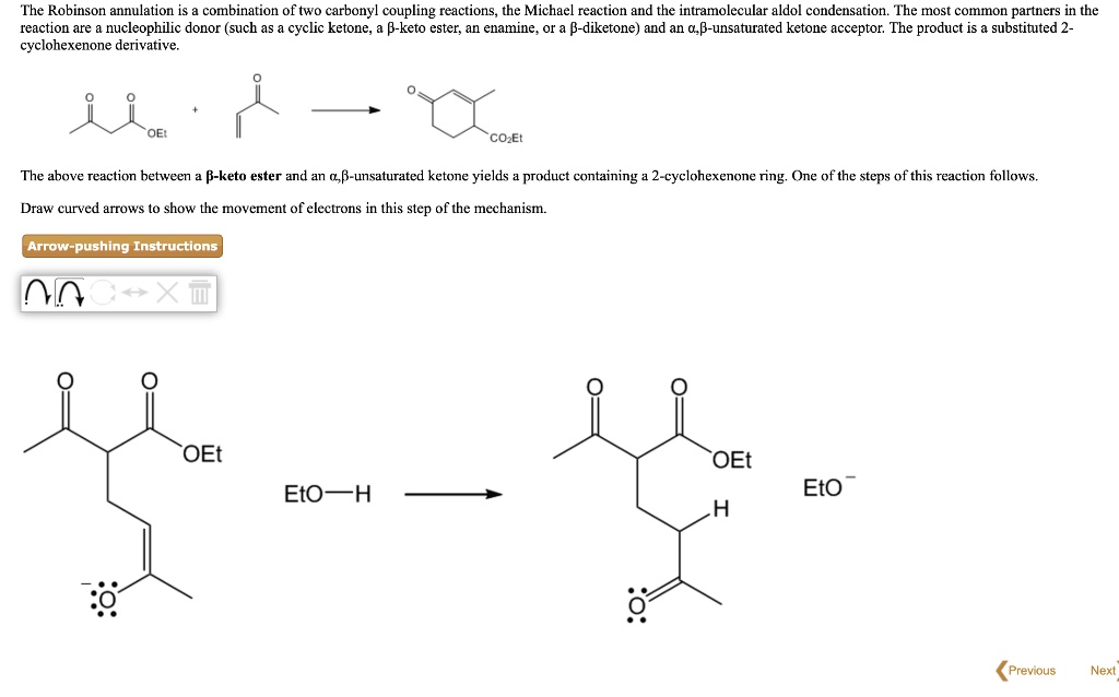 SOLVED The Robinson annulation is comnbination of two carbonyl