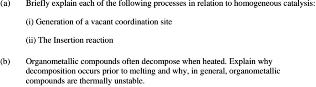 SOLVED: (a) Briefly Explain Each Of The Following Processes In Relation ...