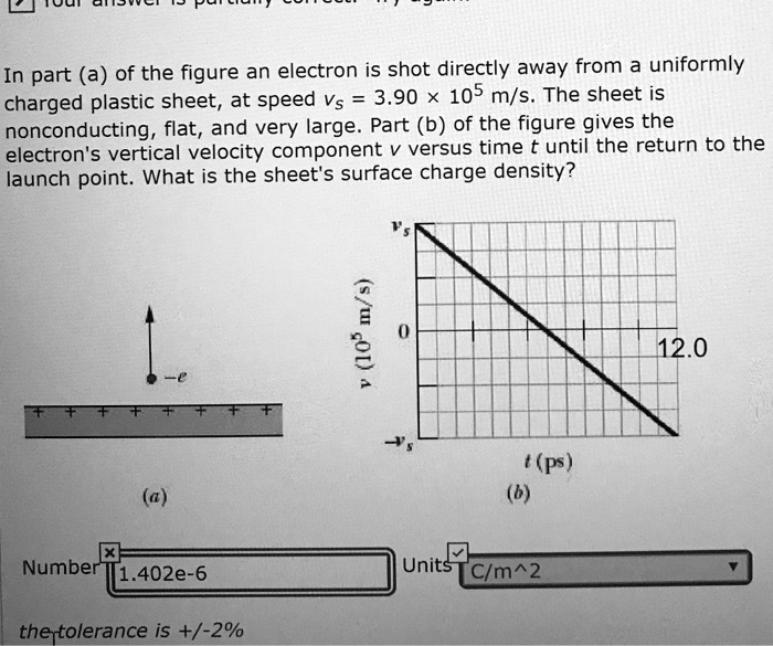 SOLVED: In part (a) of the figure, an electron is shot directly away ...