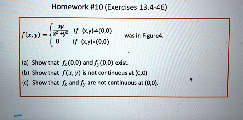 SOLVED: Text: Homework #10 (Exercises 13.4-46) Let F(x,y) = Xy If (x,y ...