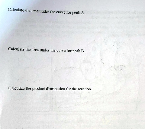 Calculate the area under the curve for peak A Calculate the area under ...