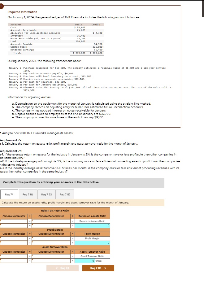 VIDEO solution 7. Analyze how well TNT Fireworks manages its assets