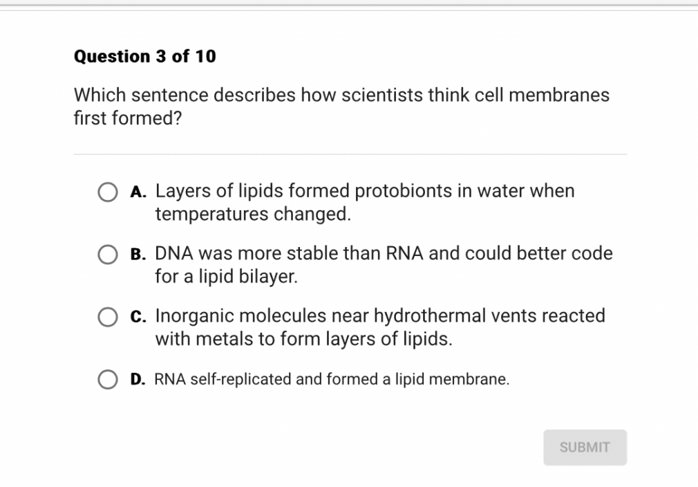 SOLVED: Question 3 of 10 Which sentence describes how scientists think