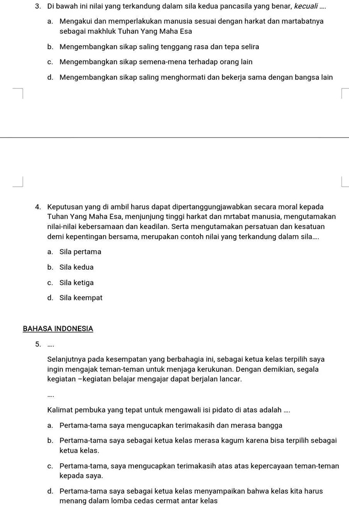 SOLVED: Plis Kak Bantu Jawab,,,, Di Bawah Ini Nilai Yang Terkandung ...