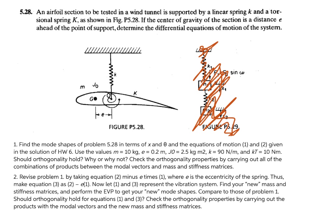 VIDEO solution: 5.28. An airfoil section to be tested in a wind tunnel ...