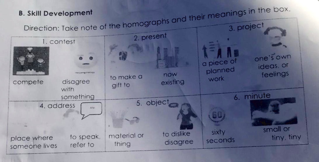 "1. What does present in poem mean? 2. What does minute in poem mean? 3