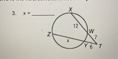 3. x = 