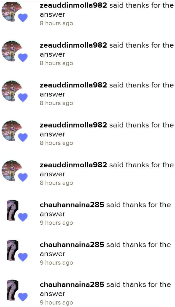 zeauddinmolla982 said thanks for the
answer
8 hours ago
zeauddinmolla982 said thanks for the
answer
8 hours ago
zeauddinmolla982 said thanks for the
answer
8 hours ago
zeauddinmolla982 said thanks for the
answer
8 hours ago
zeauddinmolla982 said thanks for the
answer
8 hours ago
chauhannaina285 said thanks for the
answer
9 hours ago
chauhannaina285 said thanks for the
answer
9 hours ago
chauhannaina285 said thanks for the
answer
9 hours ago