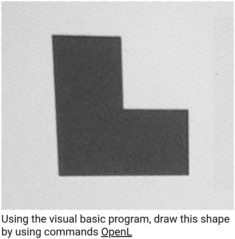 Q1: Write the command to draw Figure below shape (A) | Chegg.com