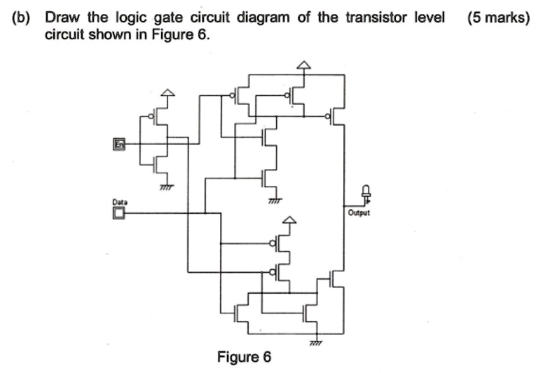 SOLVED: Draw The Logic Gate Circuit Diagram (b) Draw The Logic Gate ...