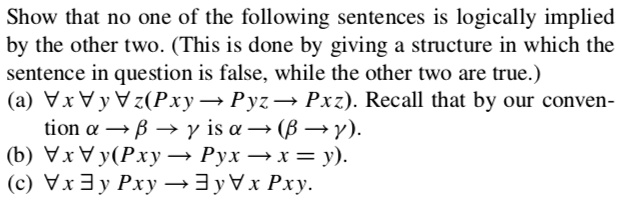 solved-show-that-no-one-of-the-following-sentences-is-logically