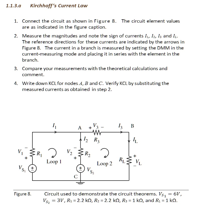 1.1.3.? Kirchhoff's Current Law 1. Connect the circuit as shown in ...
