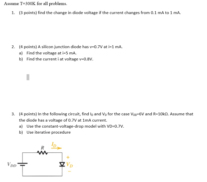 anwers the 3 questions with procedure please assume t300k for all ...