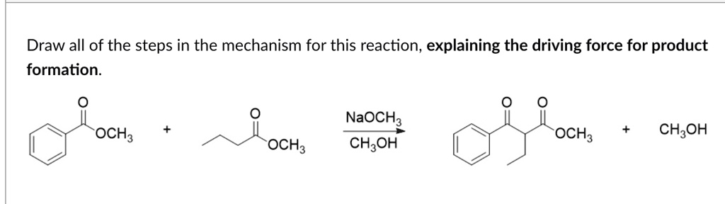 SOLVED: Draw all of the steps in the mechanism for this reaction ...