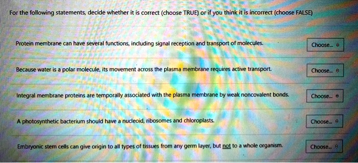 [GET ANSWER] For the following statements, decide whether it is correct
