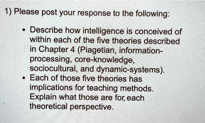 Piagetian and hotsell information processing theories