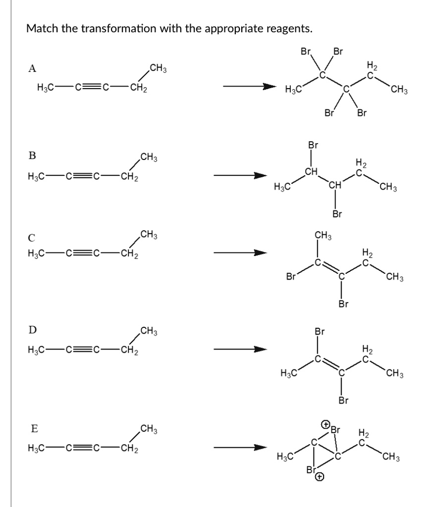 SOLVED: 2 Equivalents Of Br2 1 Equivalent Of Br2 This Reaction Cannot ...