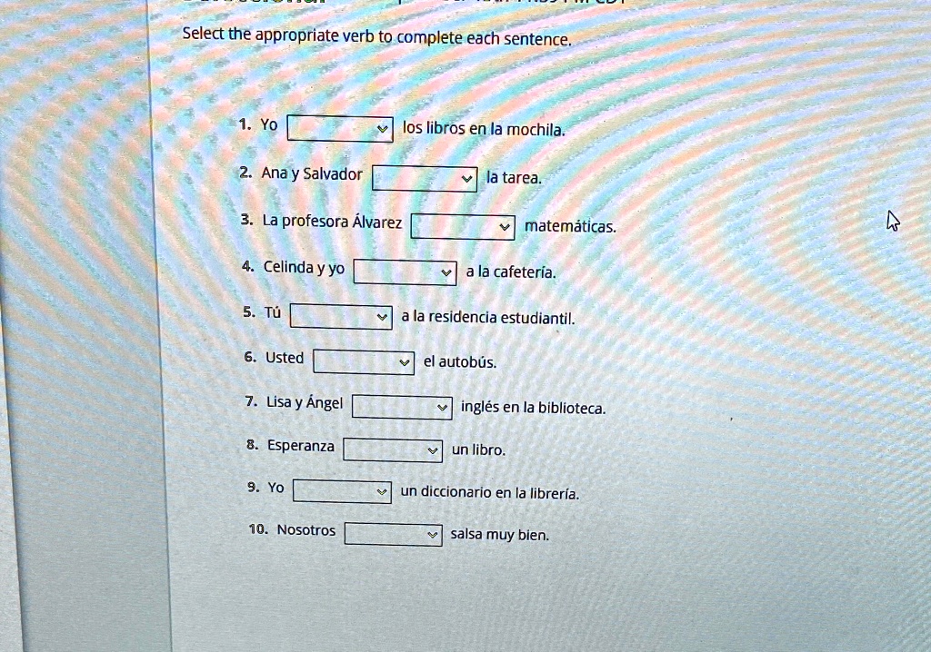 please fill in all the blanks with the correct answer select the ...