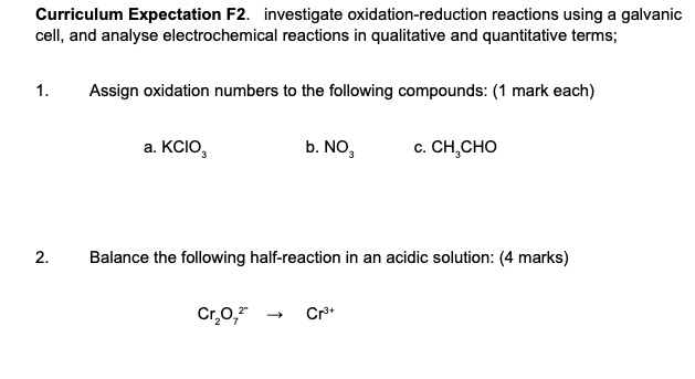Electrochemical Reactions In Qualitative And Quantitative Terms