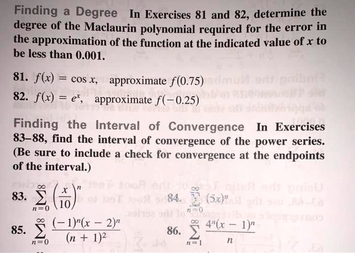 SOLVED: Finding Degree In Exercises 81 and 82, determine the degree of ...