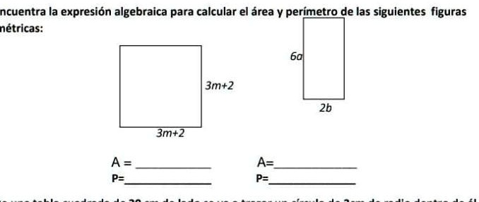 alguien me puedes ayudar ncuentra la expresion algebraica para calcular ...