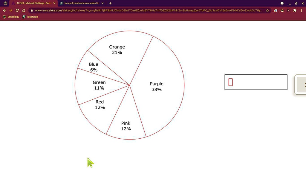 SOLVED 'In a poll, students were asked to choose which of six colors was their favorite. The