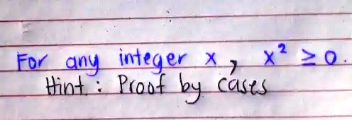 SOLVED: Is any integer larger than x? 20 Hint Provided by casts