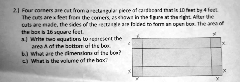 solved-2-four-corners-are-cut-from-rectangular-piece-of-cardboard