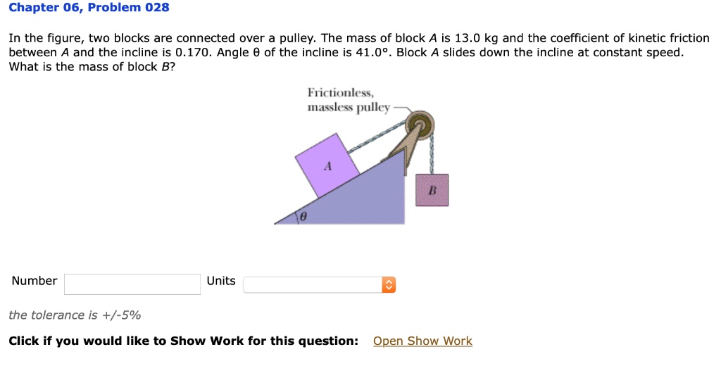 SOLVED: Chapter 06, Problem 028 In The Figure, Two Blocks Are Connected ...