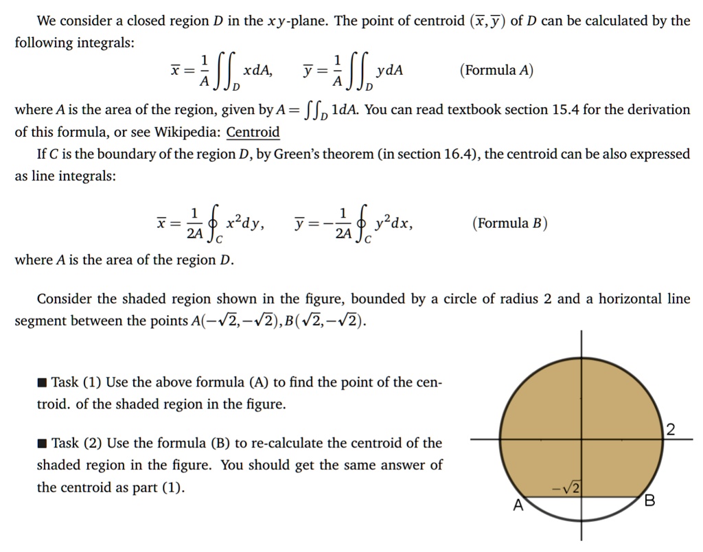 SOLVED:We consider a closed region D in the Xy-plane. The point of ...