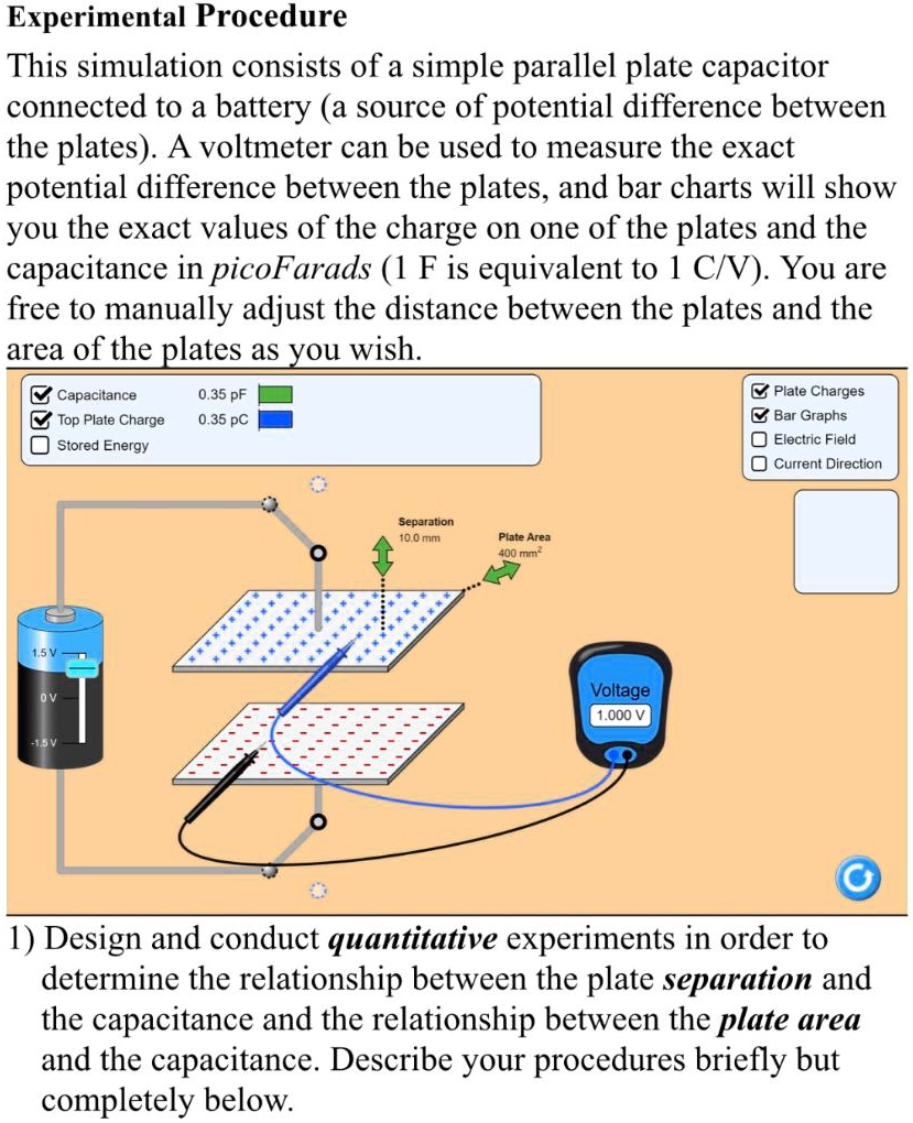 [GET ANSWER] experimental procedure this simulation consists of a ...