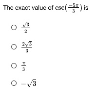 the exact value of csc 4 98772