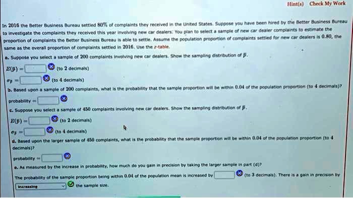 Texts: Hint(n)Check My Work In 2016, The Better Business Bureau Settled ...