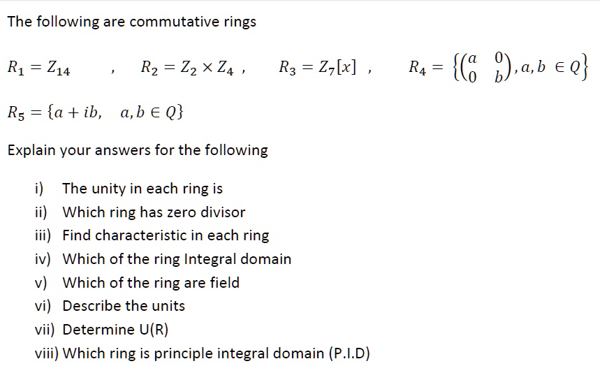 Any Unit of a Ring R is cannot be a Zero divisor also satisfies  Cancellation Properties - YouTube