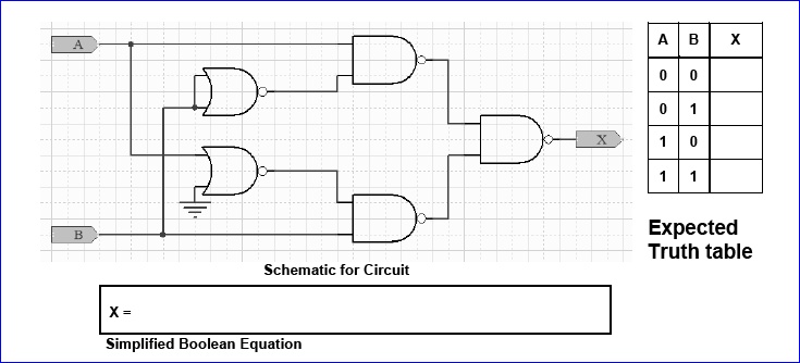 SOLVED: 1) Fill out the expected truth table. 2) Construct the ...