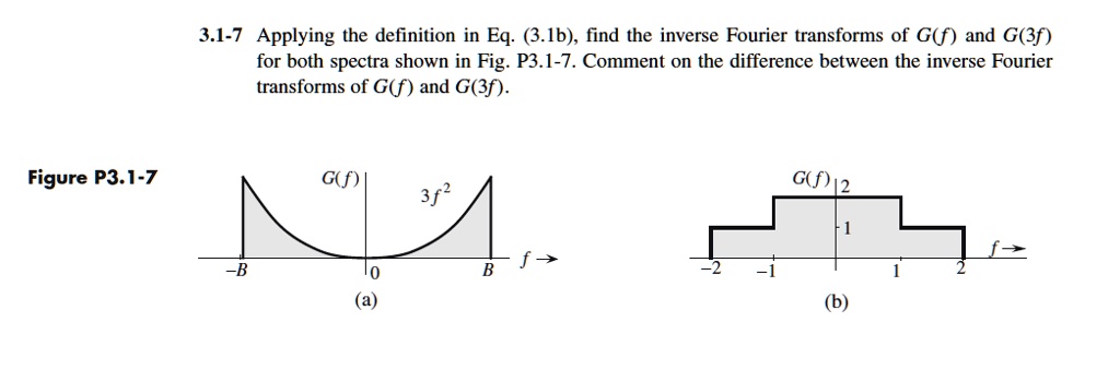 SOLVED: 3.1-7 Applying the definition in Eq. (3.1b), find the inverse ...