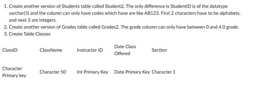 the teachers and class_assignments tables contain these columns