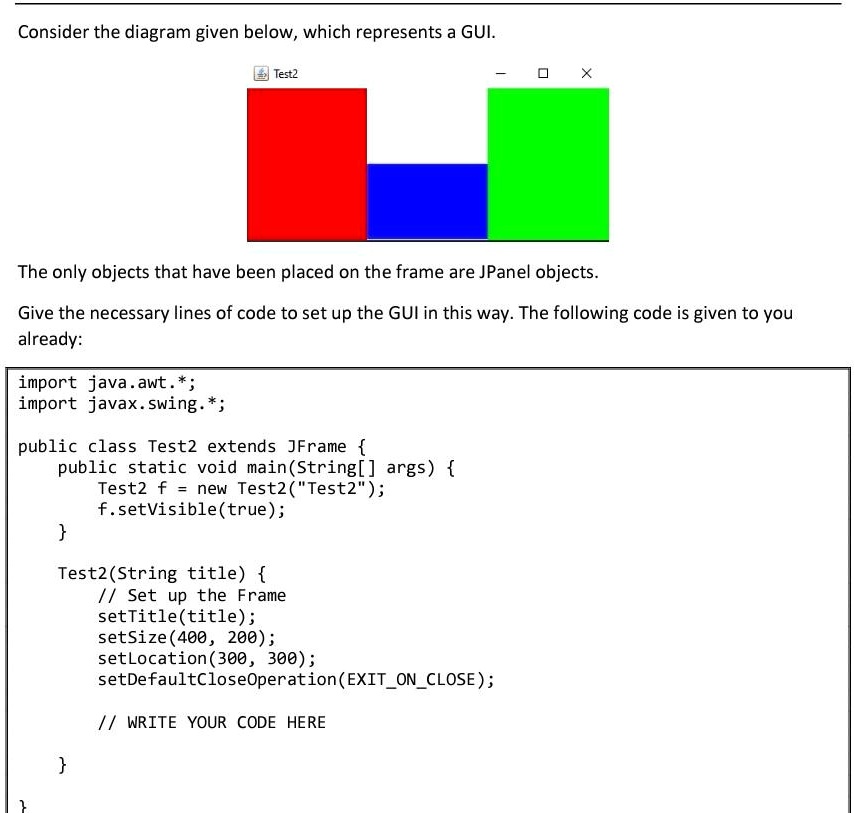 SOLVED Code in Java Consider the diagram given below, which represents
