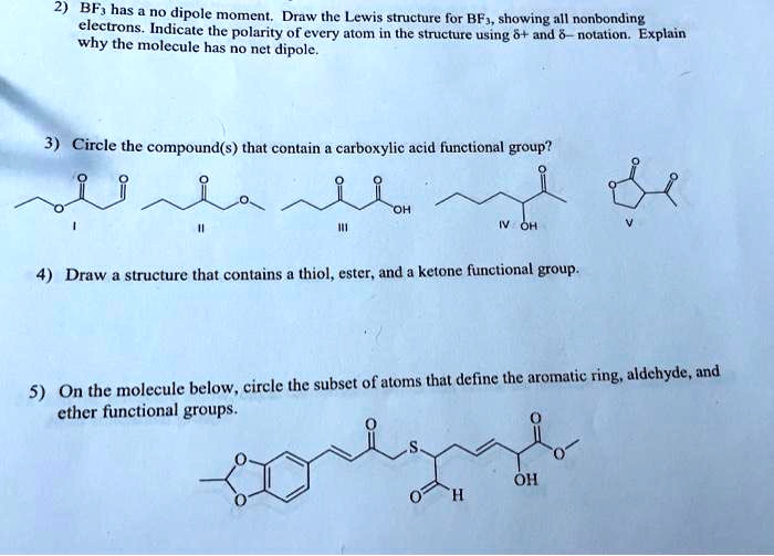 SOLVED: BF has no dipole moment. Draw the Lewis structure for BF3 ...