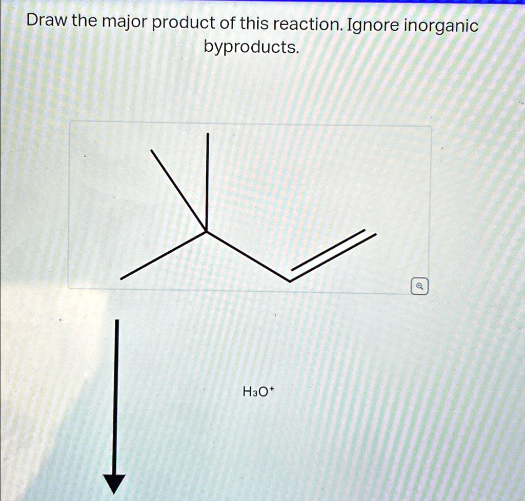 Draw the major product of this reaction. Ignore inorganic byproducts.