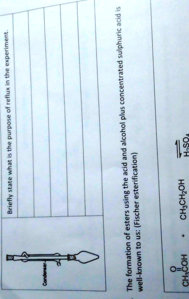 VIDEO solution Briefly state what is the purpose of reflux in the experiment. The formation of