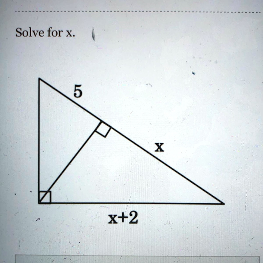 Solve for x.