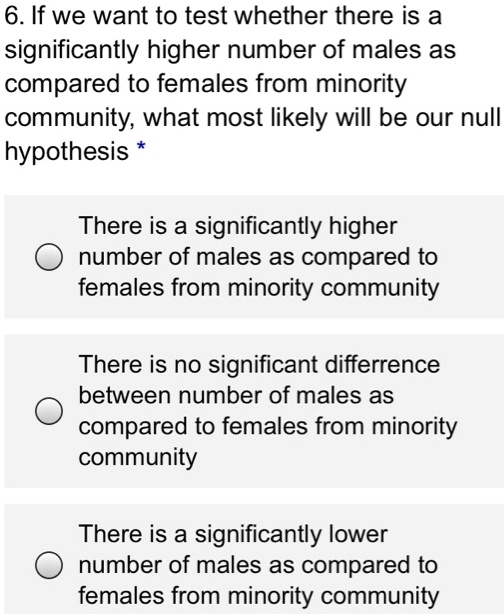 6 if we want to test whether there is a significantly higher number of ...