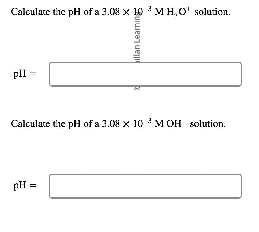 the ph of solution is 3.12 calculate